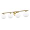 Z-Lite Neoma Vanity, 4-Light, 30 In.W x 6.75 In.L x 7.25 In.H, Modern Gold/Opal Etched 1100-4V-MGLD - alternate 5